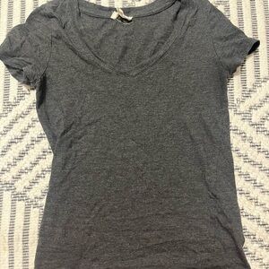 vintage forever 21 charcoal v neck tshirt